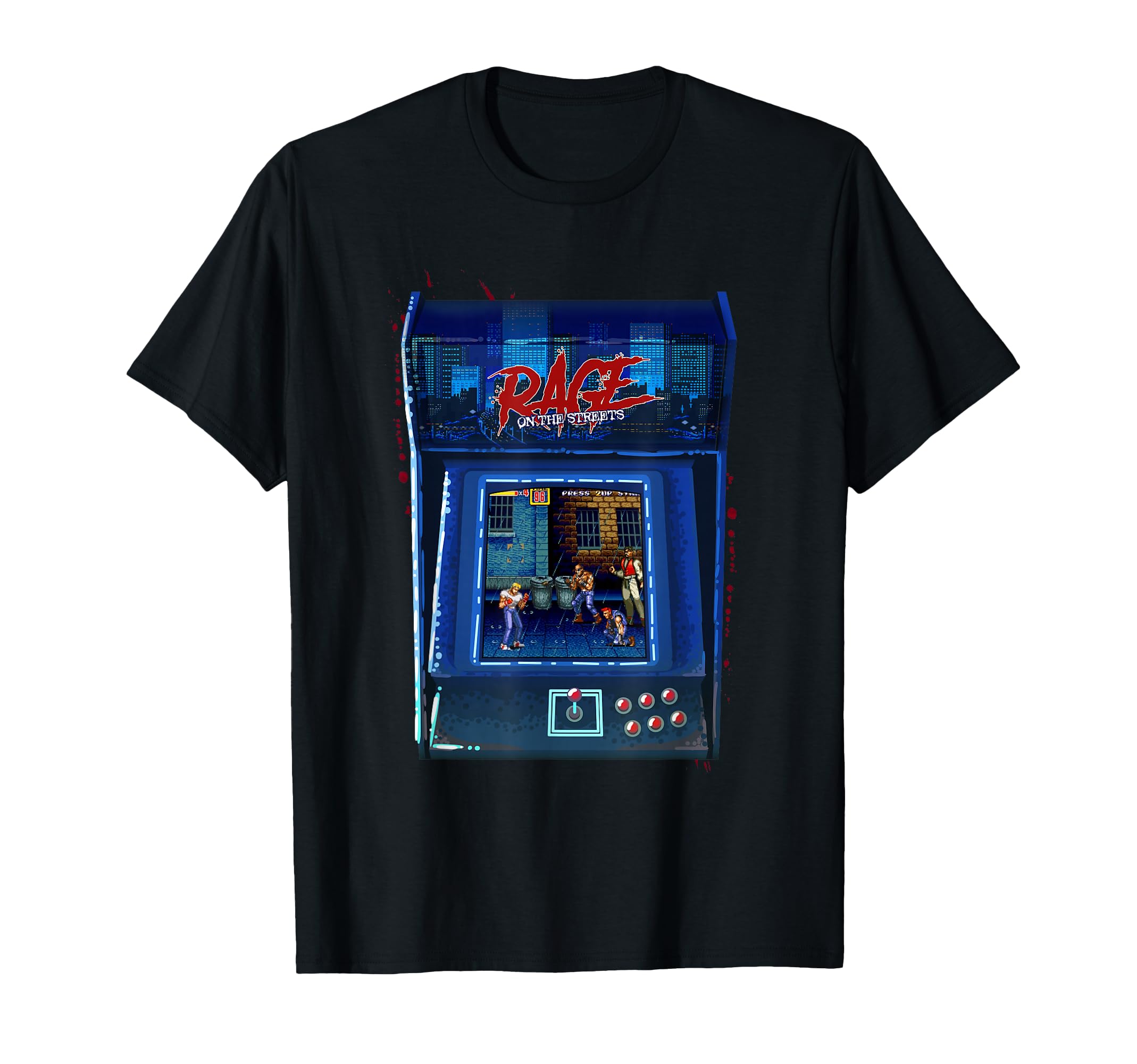 Rage Streets Arcade T-Shirt - Fun Novelty Design Unisex - T-Shirt, Sweatshirt, Hoodie