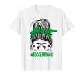 Messy Bun Soccer Mom Glasses Game T-Shirt - Custom Art Print Men Women - T-Shirt, Sweatshirt, Hoodie