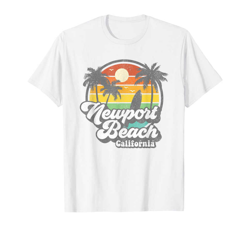 Newport Beach California Ca Surfing T-Shirt - Casual Everyday Wear Unisex - T-Shirt, Sweatshirt, Hoodie