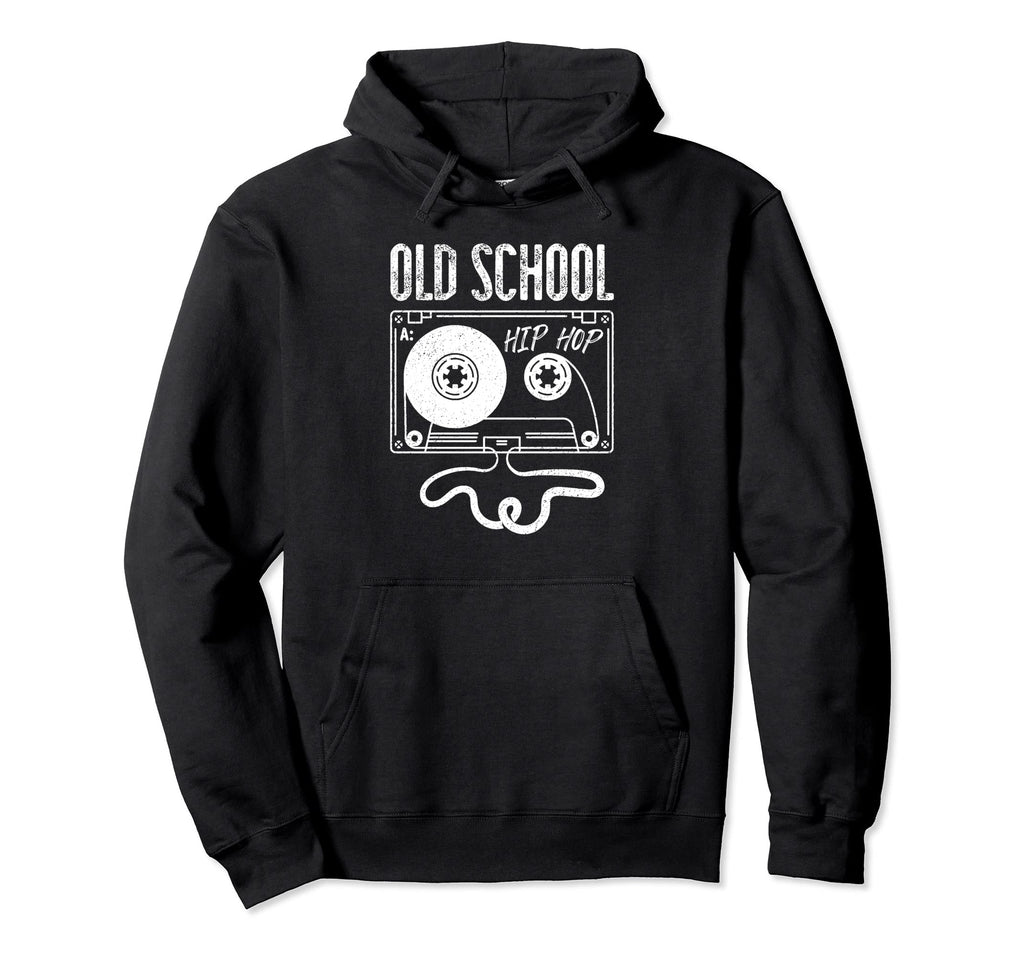 Cassette Tape Old School Hip Hop Hoodie - Fun Novelty Design Men Women - T-Shirt, Sweatshirt, Hoodie