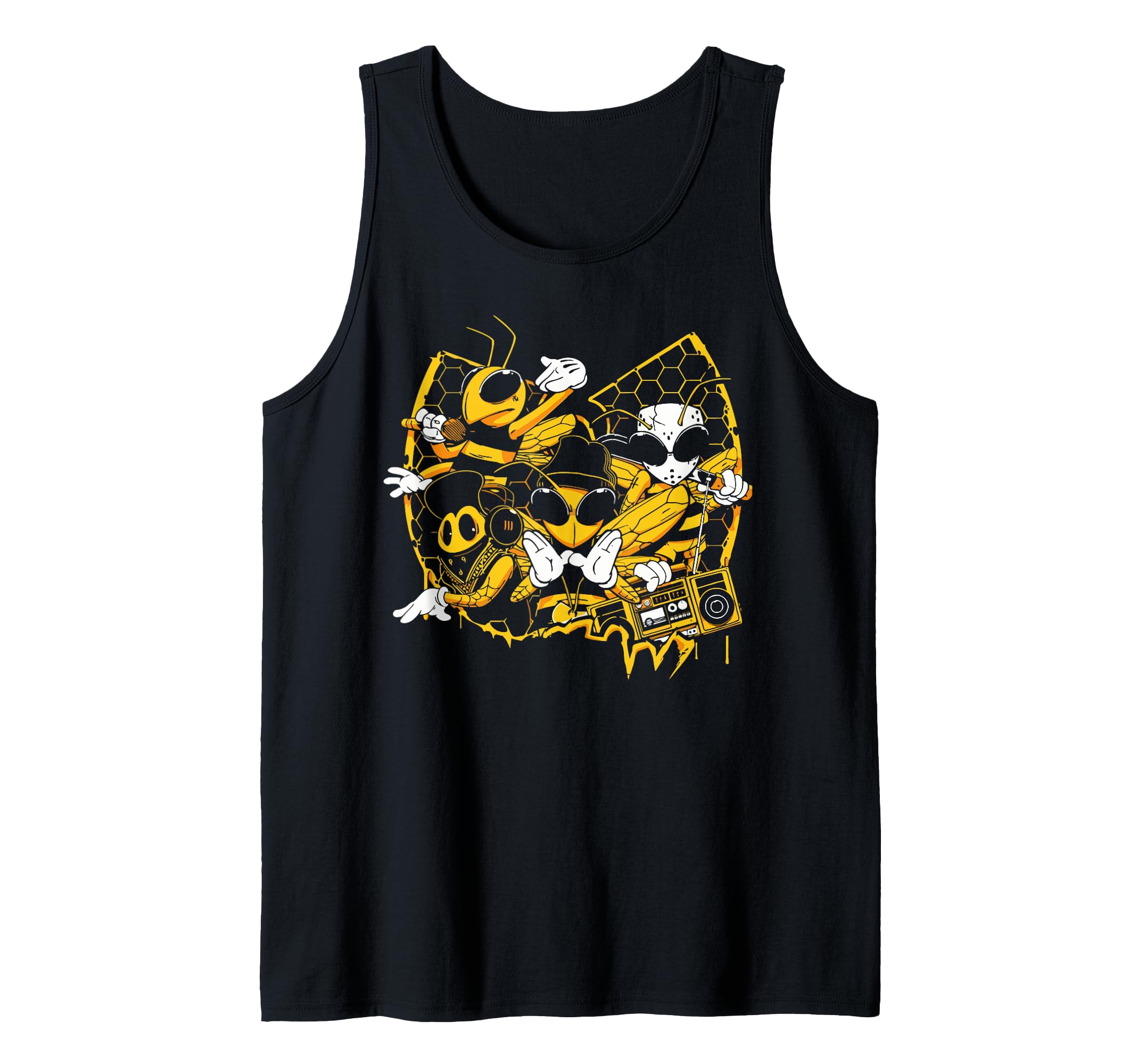 Bees Hip Hop Old School Rap Music Lover T-Shirt - Unique Graphic Unisex - T-Shirt, Sweatshirt, Hoodie