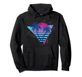 Palm Trees 90S Vaporwave Aesthetic 80S Art Hoodie - Novelty Apparel Unisex - T-Shirt, Sweatshirt, Hoodie