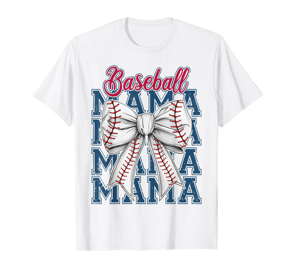 Baseball Coquette Mama Coquette Bow T-Shirt - Novelty Apparel Unisex - T-Shirt, Sweatshirt, Hoodie