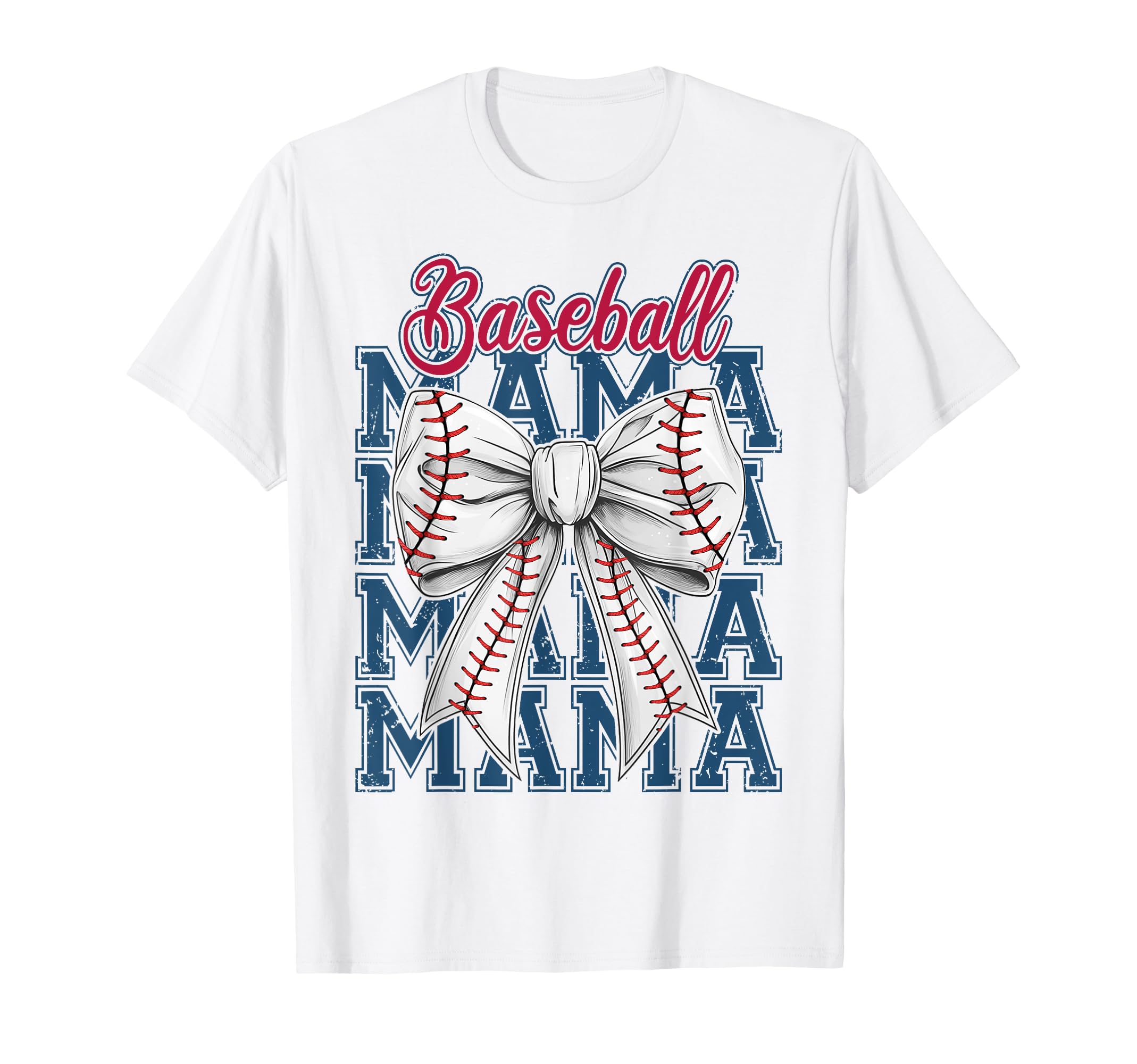 Baseball Coquette Mama Coquette Bow T-Shirt - Novelty Apparel Unisex - T-Shirt, Sweatshirt, Hoodie