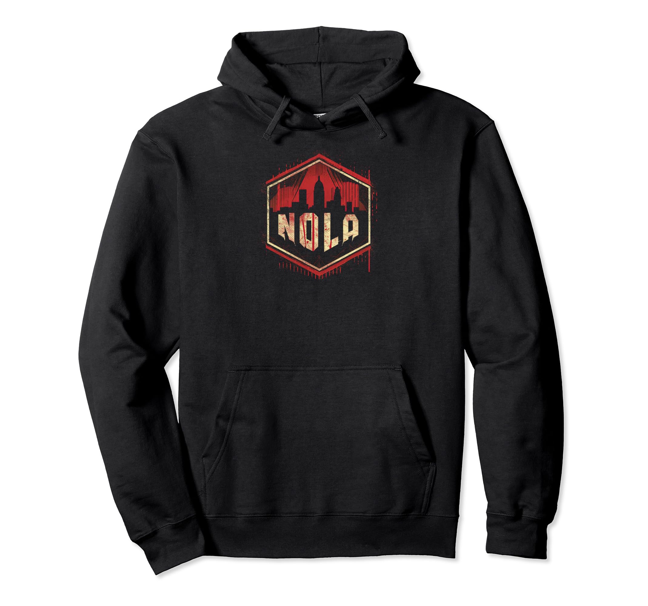 Nola Grit 90S Grunge Urbandecay Mens Hoodie - Fun Novelty Design for Adults - T-Shirt, Sweatshirt, Hoodie