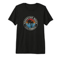 Manhattan Beach California Ca 70S Tri T-Shirt - Custom Art Print Men Women - T-Shirt, Sweatshirt, Hoodie