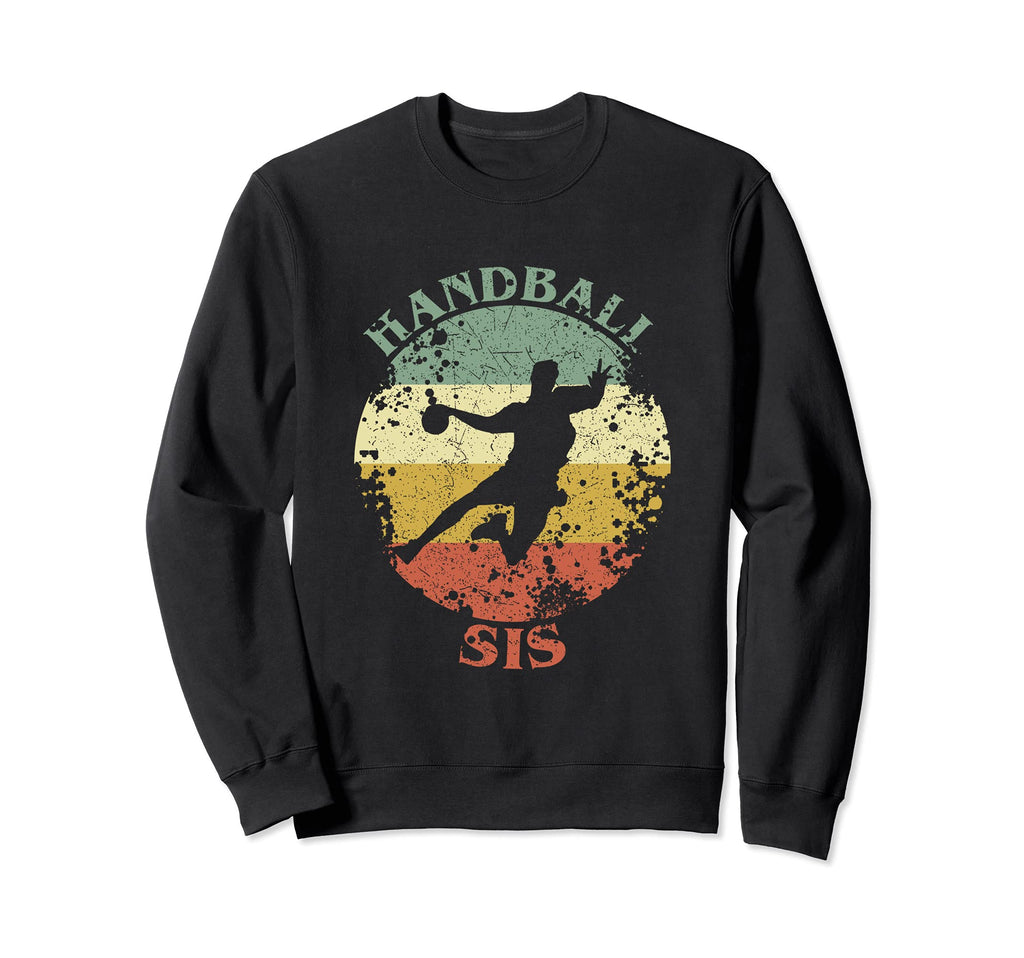 Handball Sis Distressed Handball Sweatshirt - Fun Novelty Design Men Women - T-Shirt, Sweatshirt, Hoodie