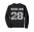 Baseball Mom Class 2028 Baseball Mom 28 Sweatshirt - Trendy Graphic Unisex - T-Shirt, Sweatshirt, Hoodie