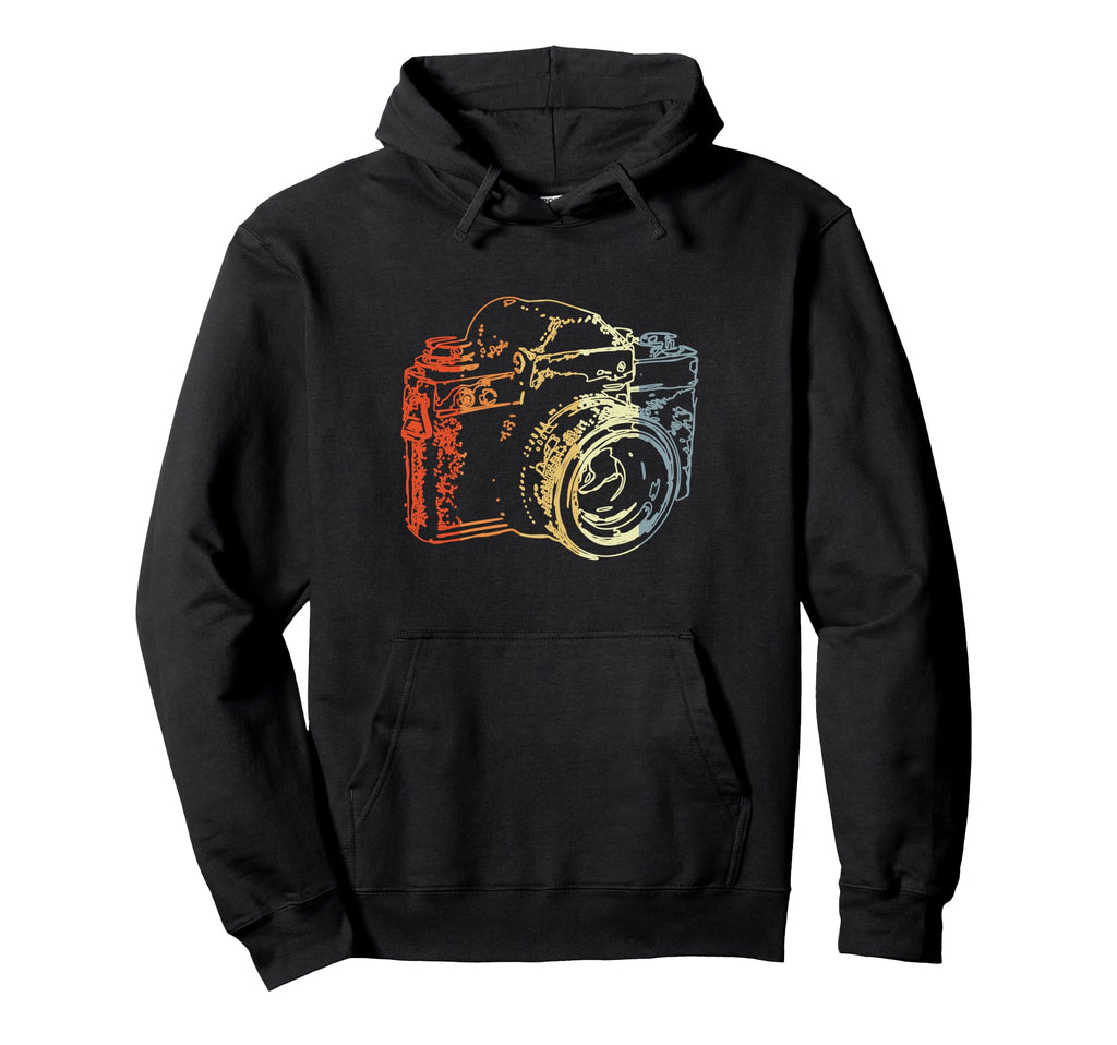 Analog Photography Camera Drawing Hoodie - Custom Art Print Men Women - T-Shirt, Sweatshirt, Hoodie