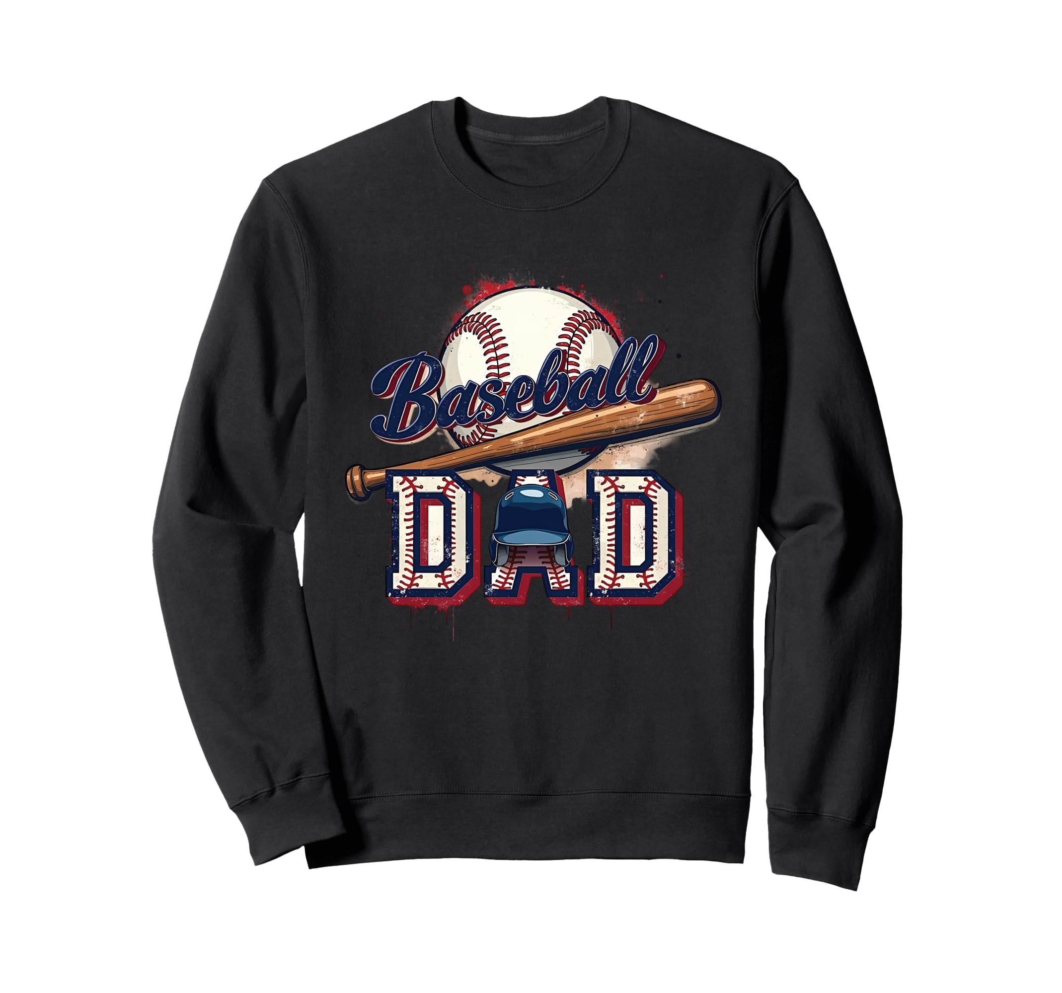 Proud Baseball Dad Game Day Sports Sweatshirt - Trendy Graphic for Adults - T-Shirt, Sweatshirt, Hoodie