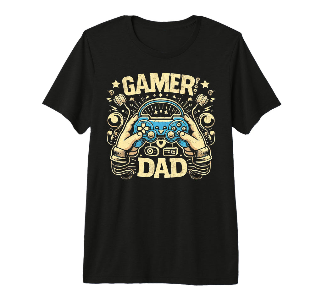 Gamer Dad Game Controller Gaming T-Shirt - Novelty Apparel for Adults - T-Shirt, Sweatshirt, Hoodie