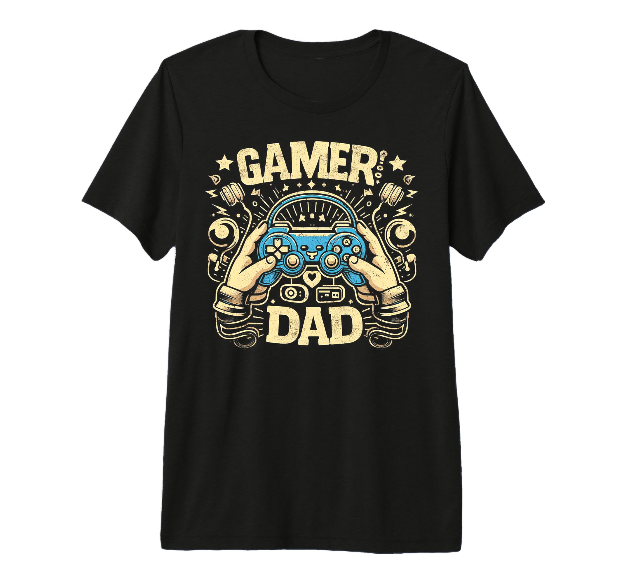 Gamer Dad Game Controller Gaming T-Shirt - Novelty Apparel for Adults - T-Shirt, Sweatshirt, Hoodie