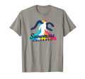 Snowmass Snowboarder Geometric Striped T-Shirt - Novelty Apparel Unisex - T-Shirt, Sweatshirt, Hoodie