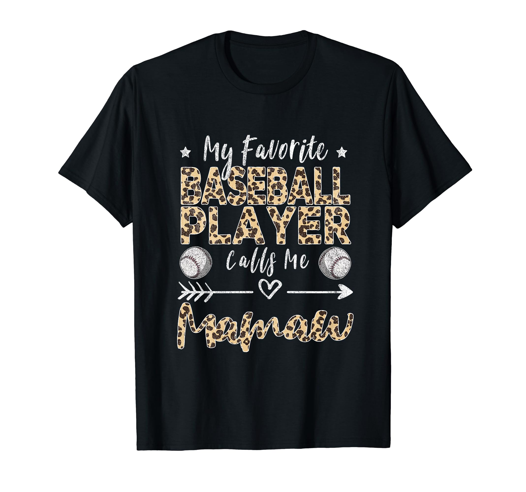 My Favorite Baseball Player Calls Me Mamaw T-Shirt - Graphic Print Unisex - T-Shirt, Sweatshirt, Hoodie