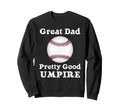 Baseball And Softball Umpire Sweatshirt - Minimalist Print for Adults - T-Shirt, Sweatshirt, Hoodie