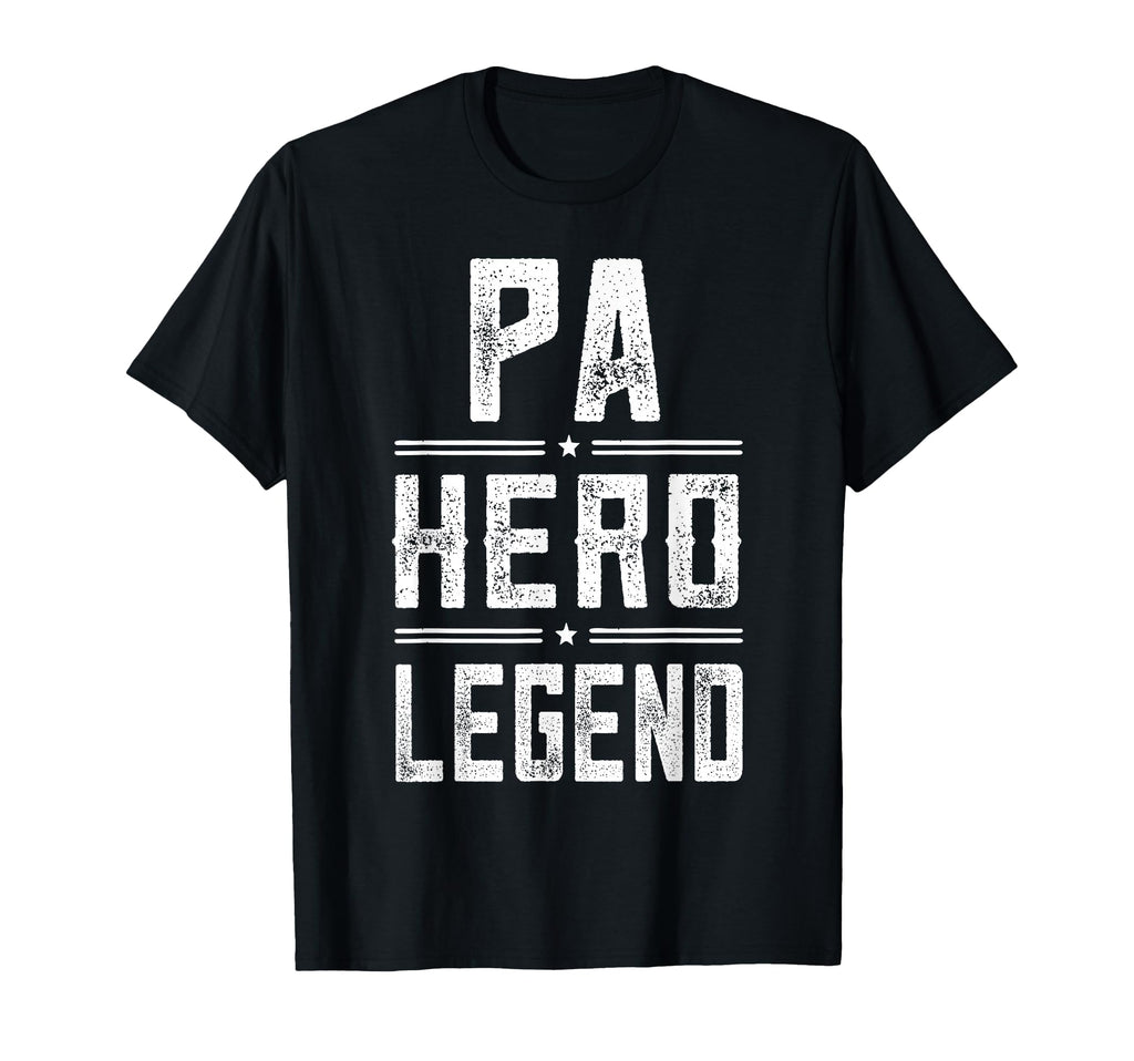 Pa Hero Legend Distressed Pa T-Shirt - Novelty Apparel Unisex - T-Shirt, Sweatshirt, Hoodie
