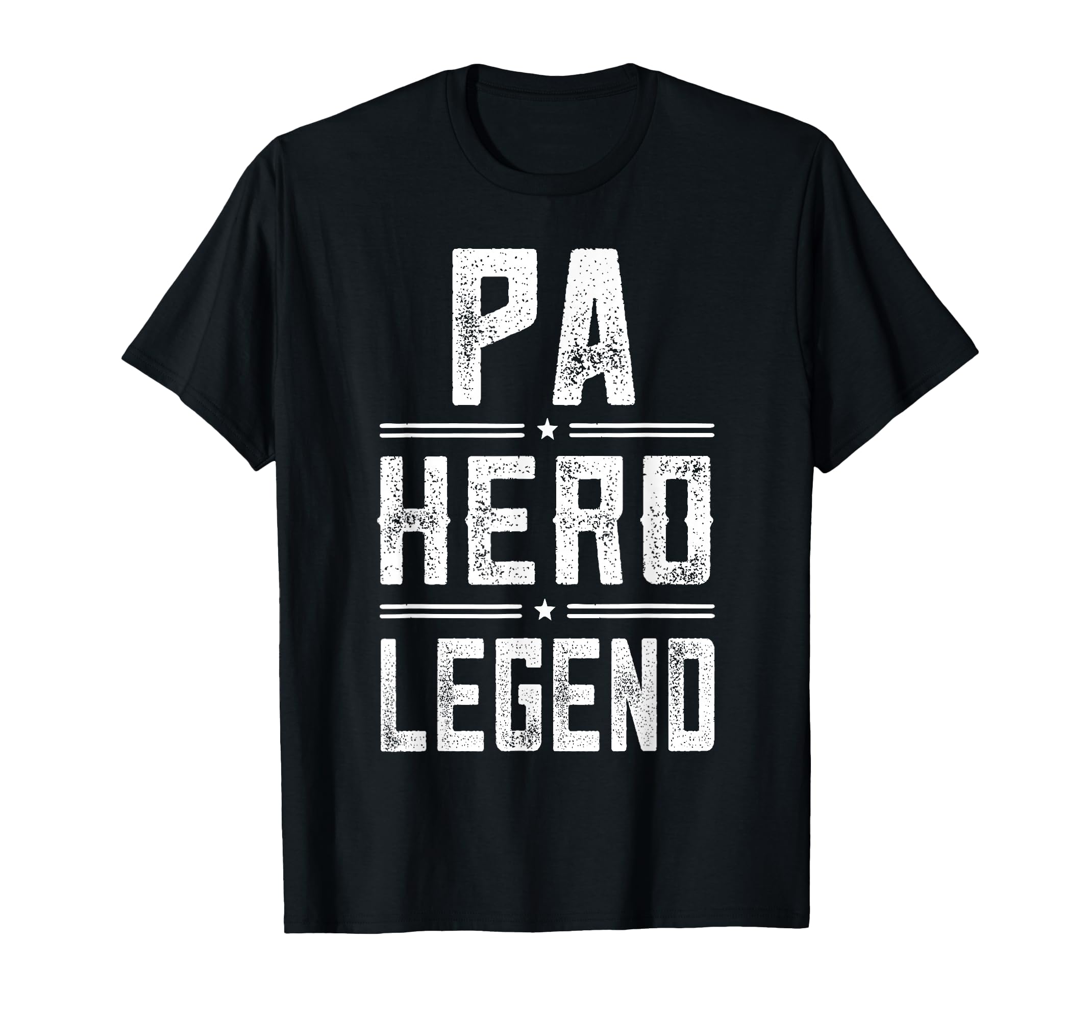 Pa Hero Legend Distressed Pa T-Shirt - Novelty Apparel Unisex - T-Shirt, Sweatshirt, Hoodie