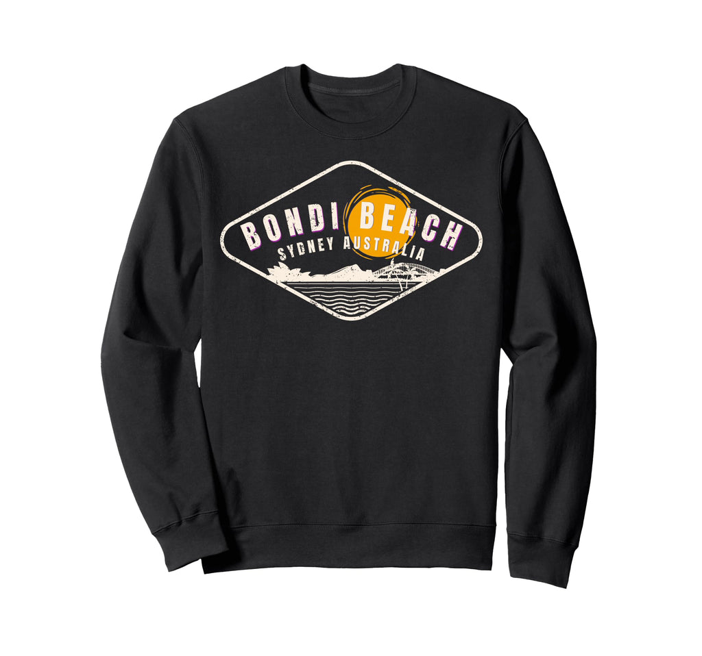Bondi Beach Distressed Sweatshirt - Casual Everyday Wear for Adults - T-Shirt, Sweatshirt, Hoodie