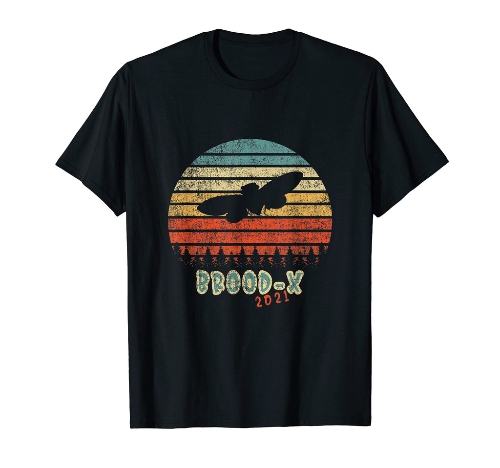 Brood X 2021 Sunset Cicada Invasion T-Shirt - Aesthetic Graphic Unisex - T-Shirt, Sweatshirt, Hoodie