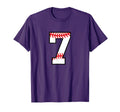 Number 7 Baseball Team Varsity T-Shirt - Aesthetic Graphic for Adults - T-Shirt, Sweatshirt, Hoodie
