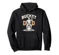 Bucket Dad Softball Dad Baseball Hoodie - Minimalist Print Men Women - T-Shirt, Sweatshirt, Hoodie
