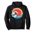 Big Wave Vaporwave Aesthetic 80S Hoodie - Custom Art Print for Adults - T-Shirt, Sweatshirt, Hoodie