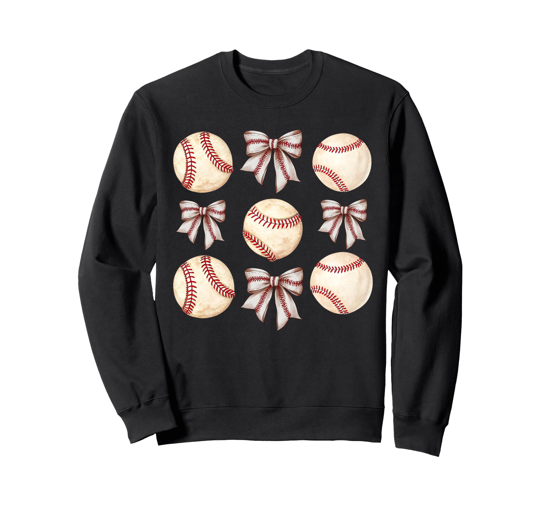 Baseball Coquette Bow Baseball Mom Sweatshirt - Novelty Apparel Unisex - T-Shirt, Sweatshirt, Hoodie