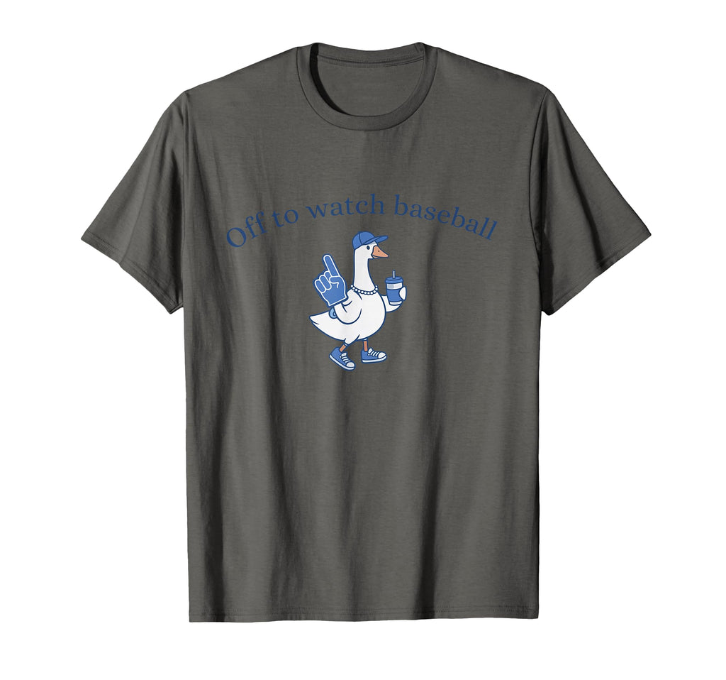 Funny Off To Watch Baseball Goose Mom Lover T-Shirt - Graphic Print Unisex - T-Shirt, Sweatshirt, Hoodie