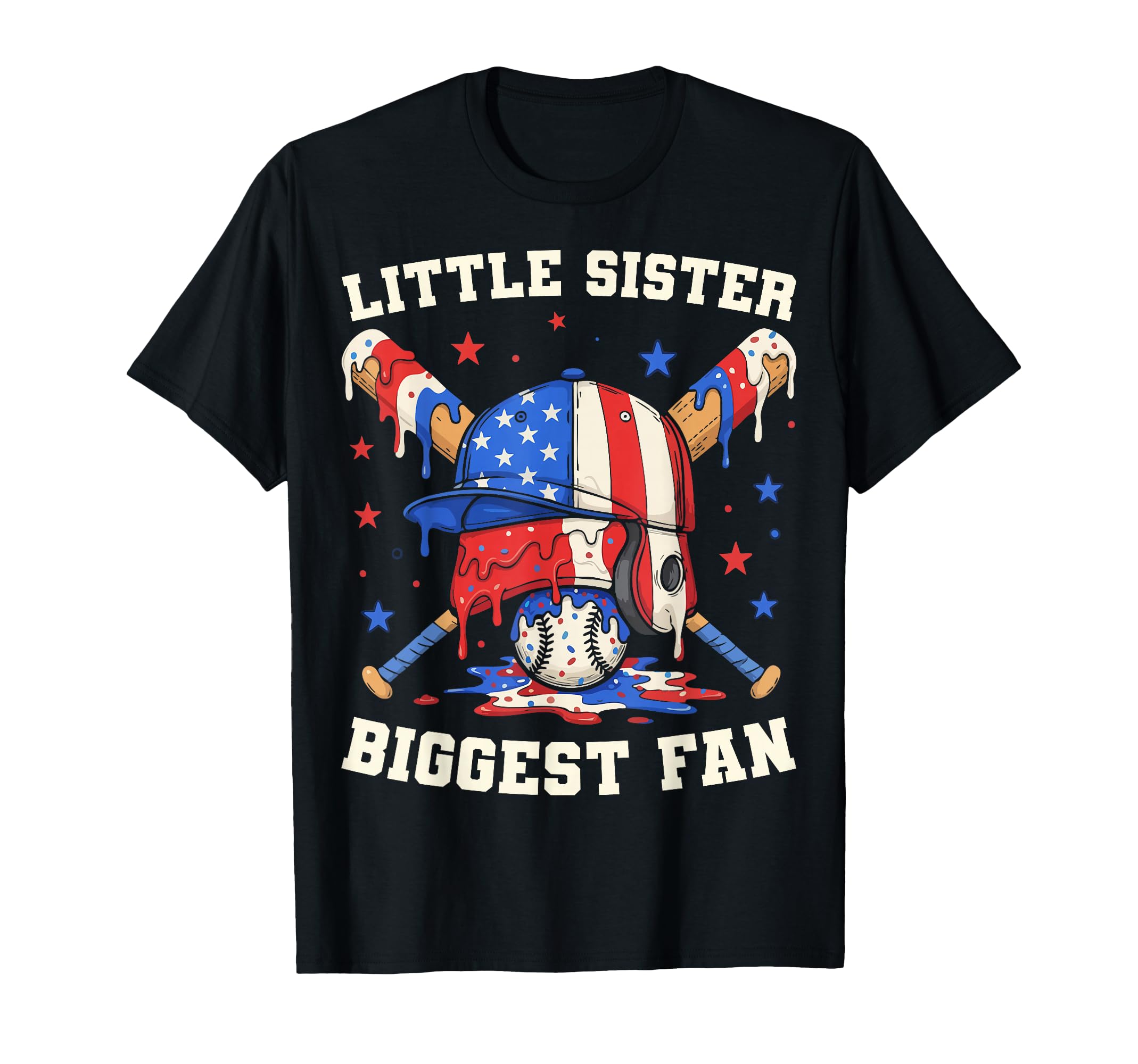 Little Sister Biggest Fan Baseball T-Shirt - Streetwear Style for Adults - T-Shirt, Sweatshirt, Hoodie
