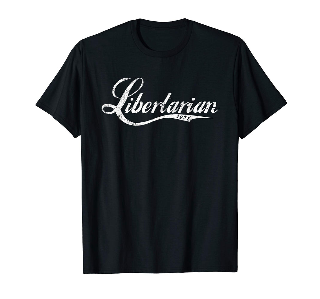 Distressed Baseball Libertarian T-Shirt - Graphic Print Men Women - T-Shirt, Sweatshirt, Hoodie