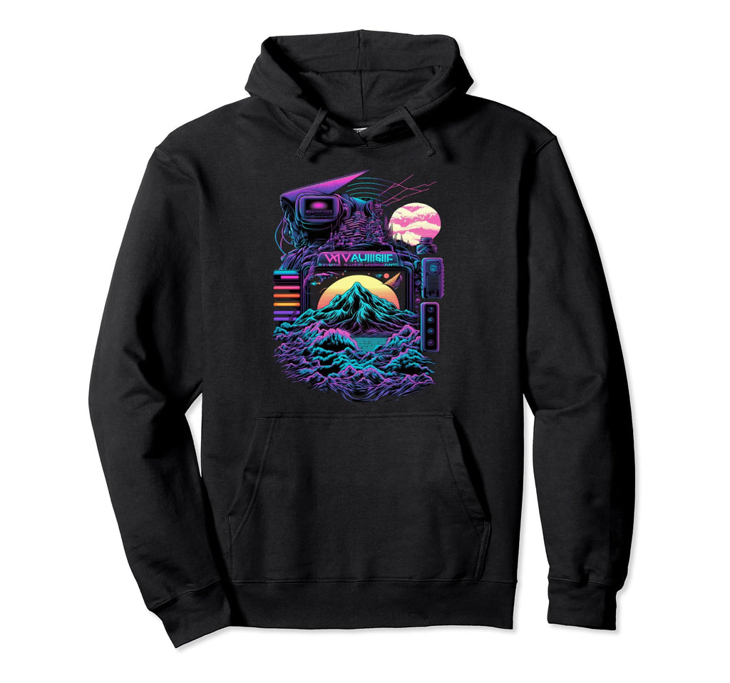 Aesthetic Psychedelic Futuristic Hoodie - Unique Graphic for Adults - T-Shirt, Sweatshirt, Hoodie