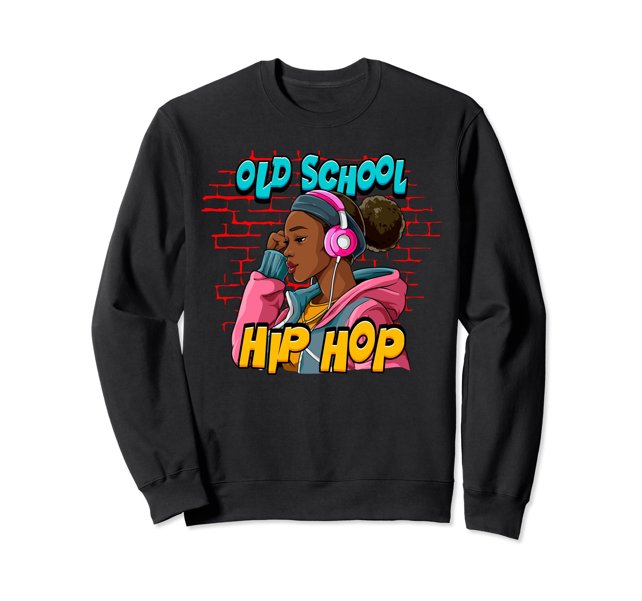 Old School Hip Hop Sweatshirt - Minimalist Print Men Women - T-Shirt, Sweatshirt, Hoodie