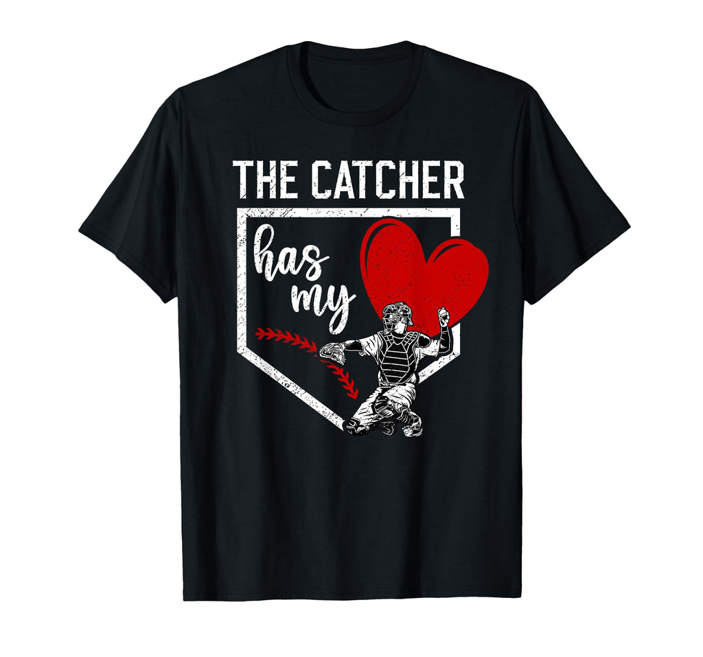 Proud Baseball Catcher Mom Baseball T-Shirt - Novelty Apparel Unisex - T-Shirt, Sweatshirt, Hoodie