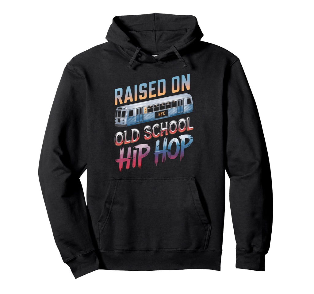 Raised Old School Hip Hop Cassette Hoodie - Casual Everyday Wear Men Women - T-Shirt, Sweatshirt, Hoodie