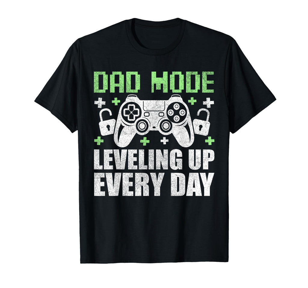 Gamer Dad Fathers Day Dad Leveling Up T-Shirt - Minimalist Print Unisex - T-Shirt, Sweatshirt, Hoodie