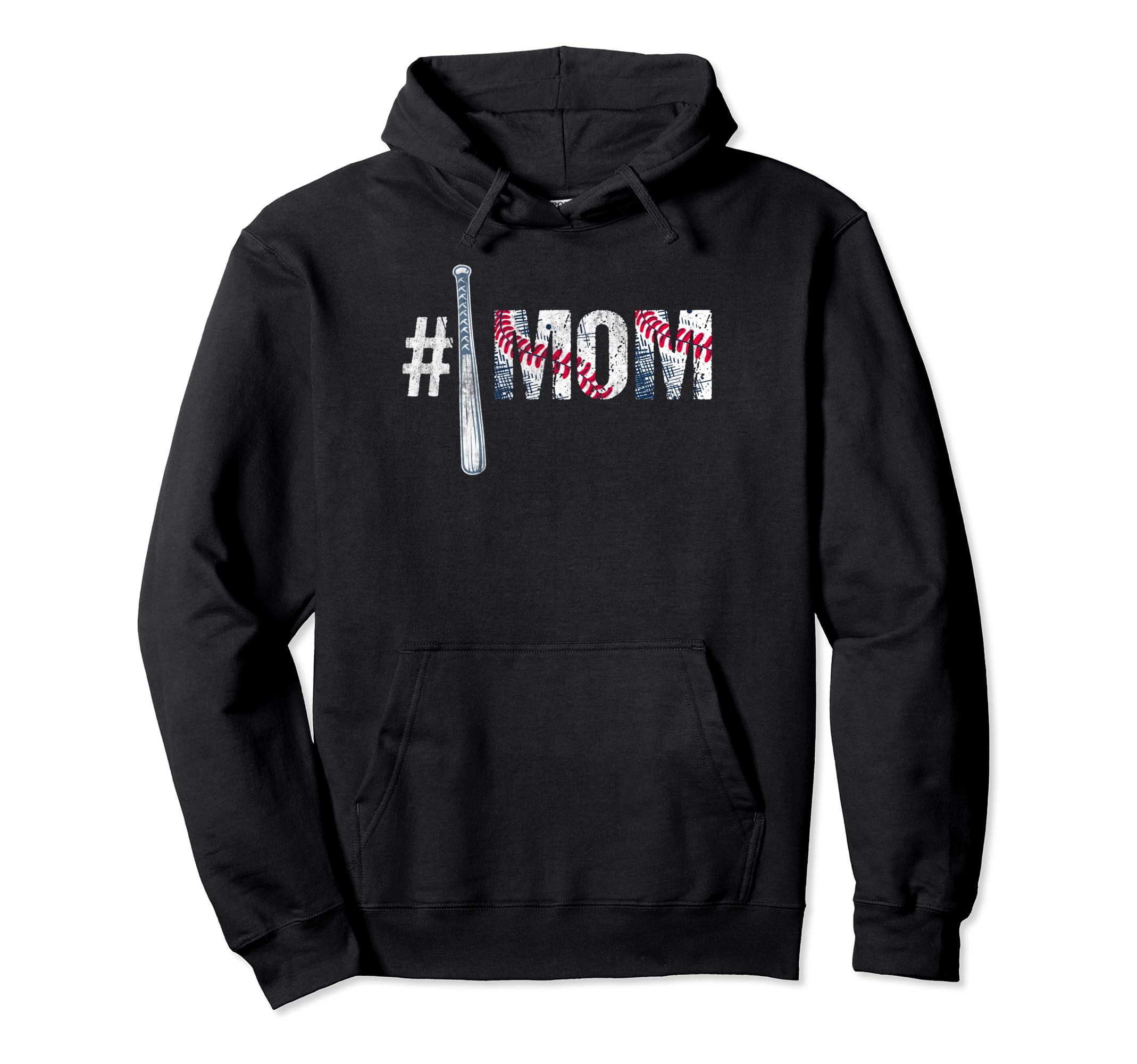 Number One Baseball Mom Mothers Day Hoodie - Aesthetic Graphic Unisex - T-Shirt, Sweatshirt, Hoodie