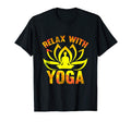 Relax Yoga Lotus Flower Breathe Gift T-Shirt - Minimalist Print for Adults - T-Shirt, Sweatshirt, Hoodie