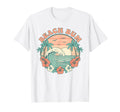 Beach Bum Wave Palm Trees Hibiscus Sunset T-Shirt - Trendy Graphic Unisex - T-Shirt, Sweatshirt, Hoodie