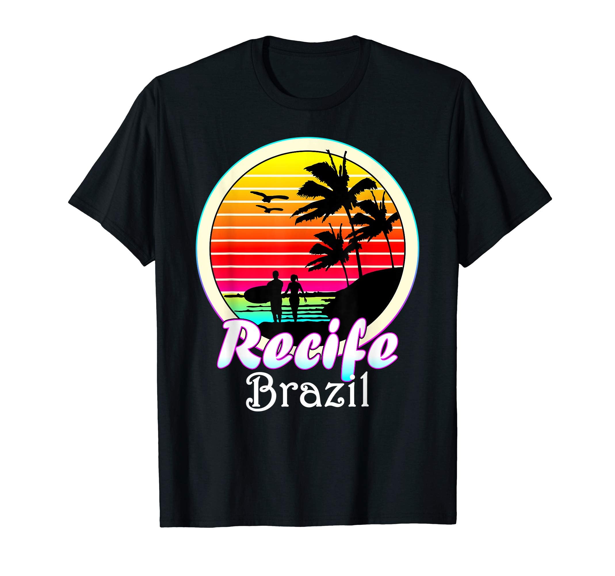 Recife Pernambuco Brazil Summer T-Shirt - Fun Novelty Design for Adults - T-Shirt, Sweatshirt, Hoodie