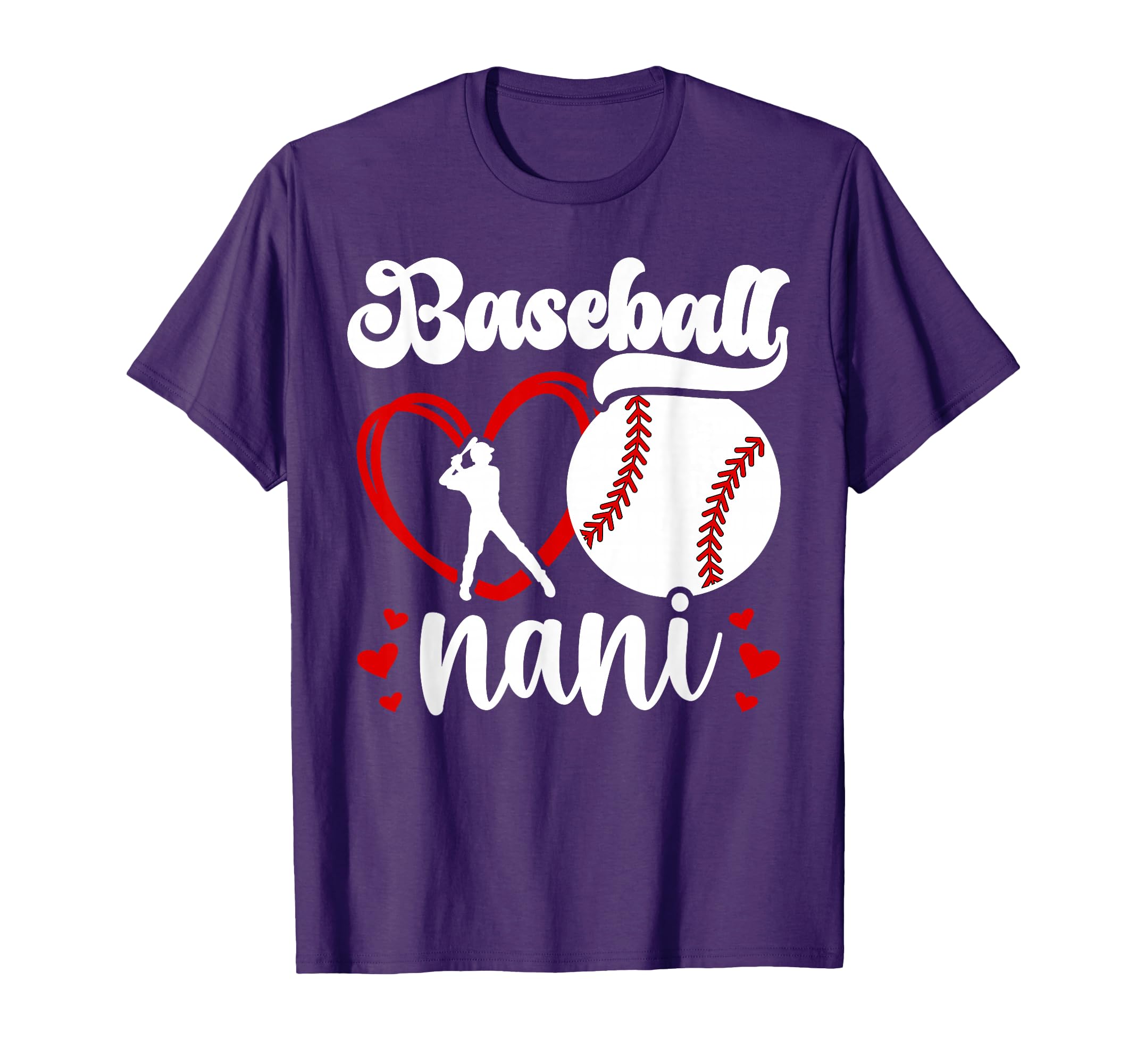 Baseball Nani Grandma Nani Baseball T-Shirt - Novelty Apparel Unisex - T-Shirt, Sweatshirt, Hoodie