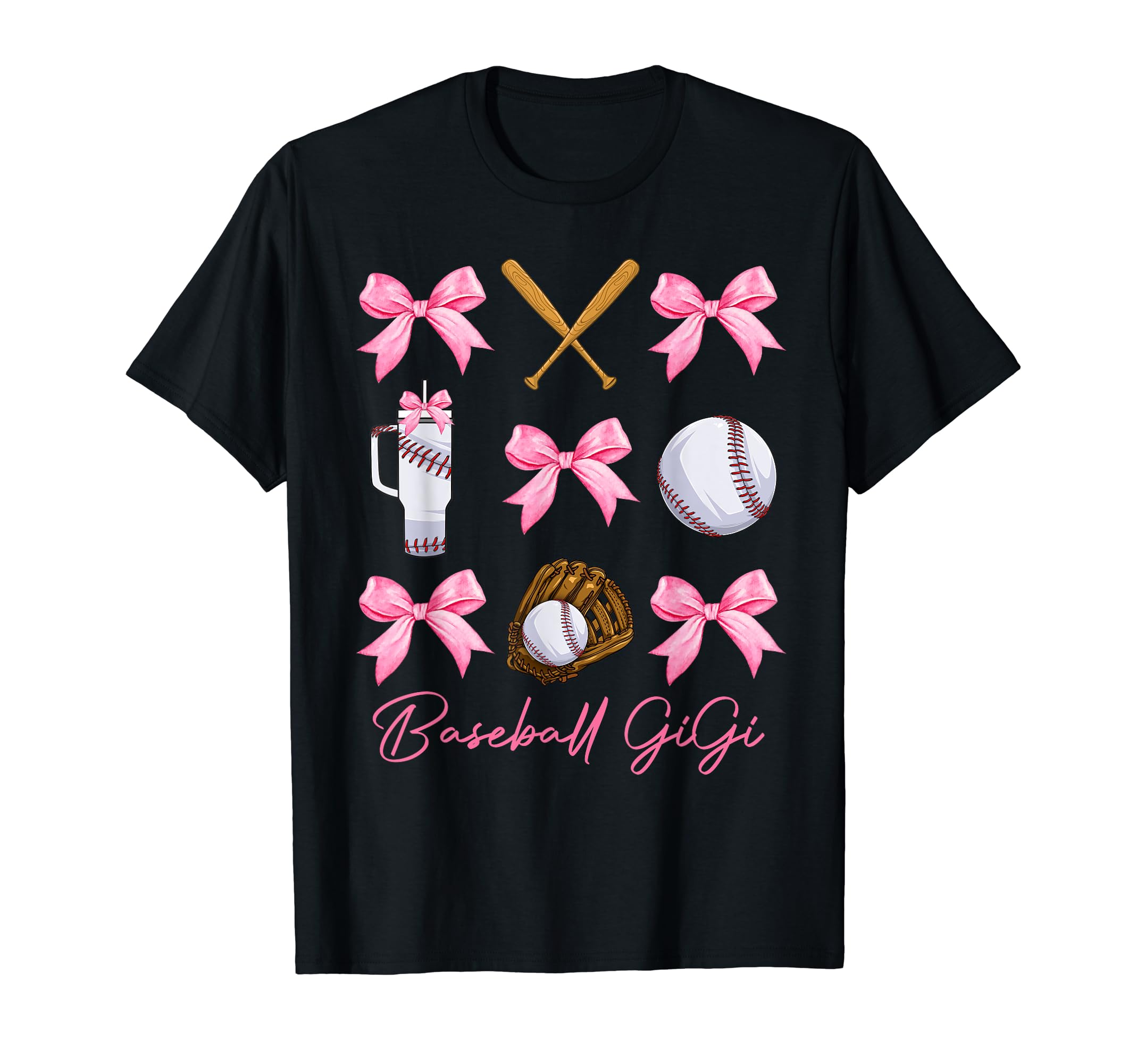 Funny Baseball Gigi Era Bows Baseball Mom T-Shirt - Unique Graphic Unisex - T-Shirt, Sweatshirt, Hoodie