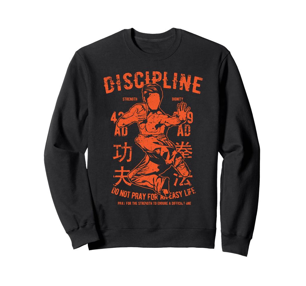 Martial Arts Discipline Distressed Sweatshirt - Streetwear Style Men Women - T-Shirt, Sweatshirt, Hoodie