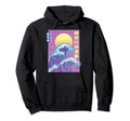 Great Wave Japanese Vaporwave 90S Hoodie - Minimalist Print Unisex - T-Shirt, Sweatshirt, Hoodie