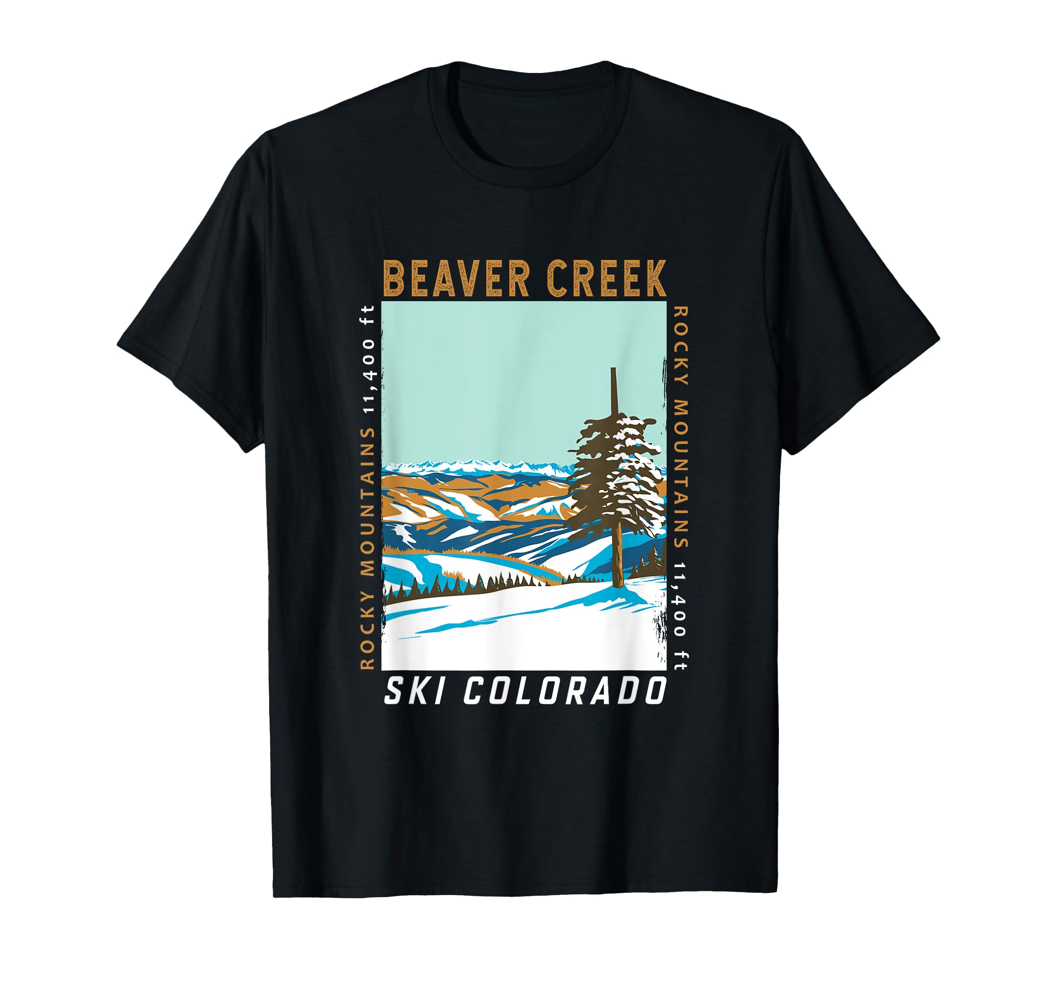 Beaver Creek Ski Area Colorado T-Shirt - Minimalist Print for Adults - T-Shirt, Sweatshirt, Hoodie