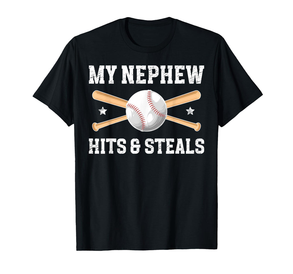 My Nephew Baseball Uncle Baseball T-Shirt - Novelty Apparel for Adults - T-Shirt, Sweatshirt, Hoodie