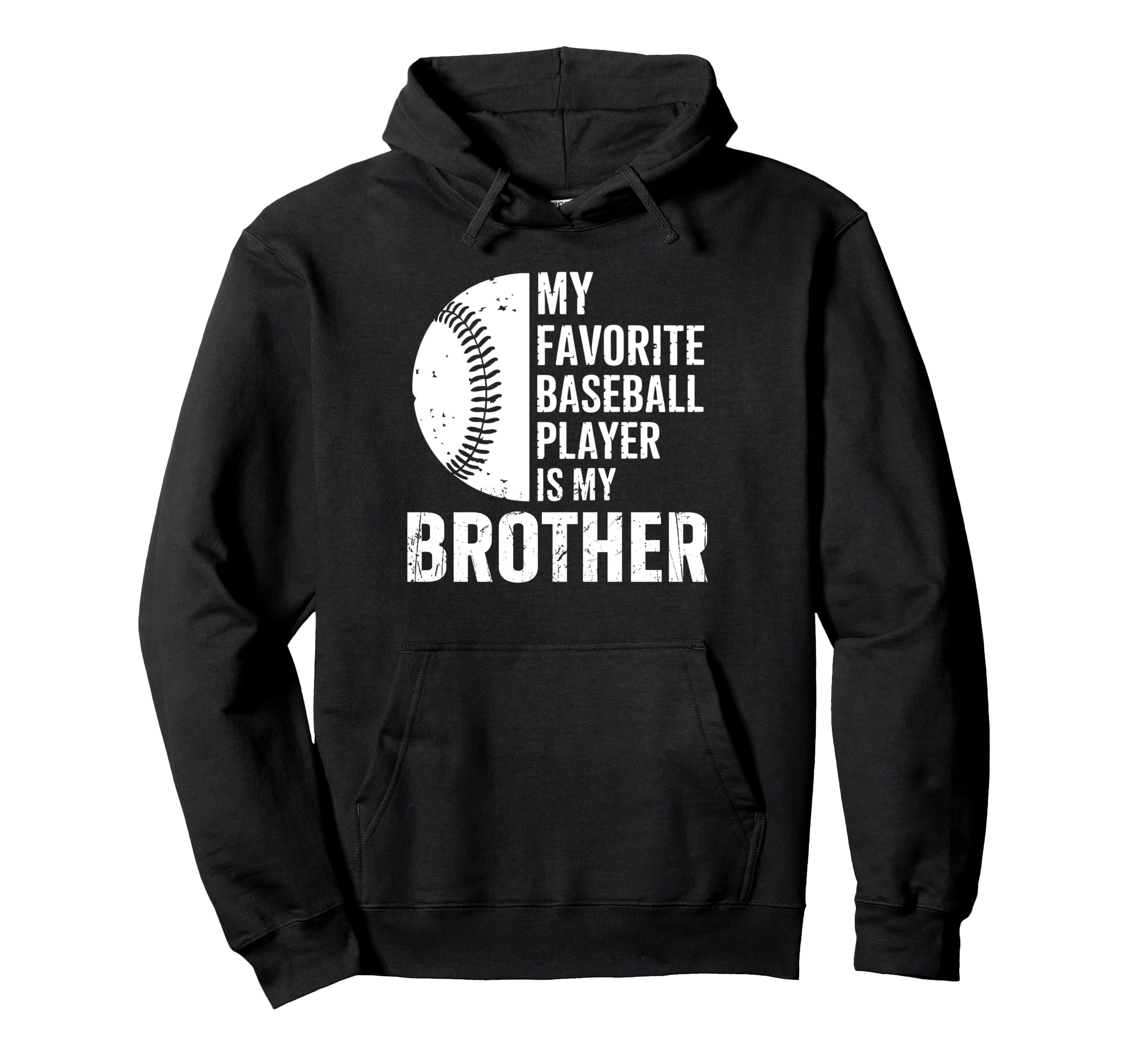 My Favorite Baseball Player Is My Hoodie - Custom Art Print for Adults - T-Shirt, Sweatshirt, Hoodie