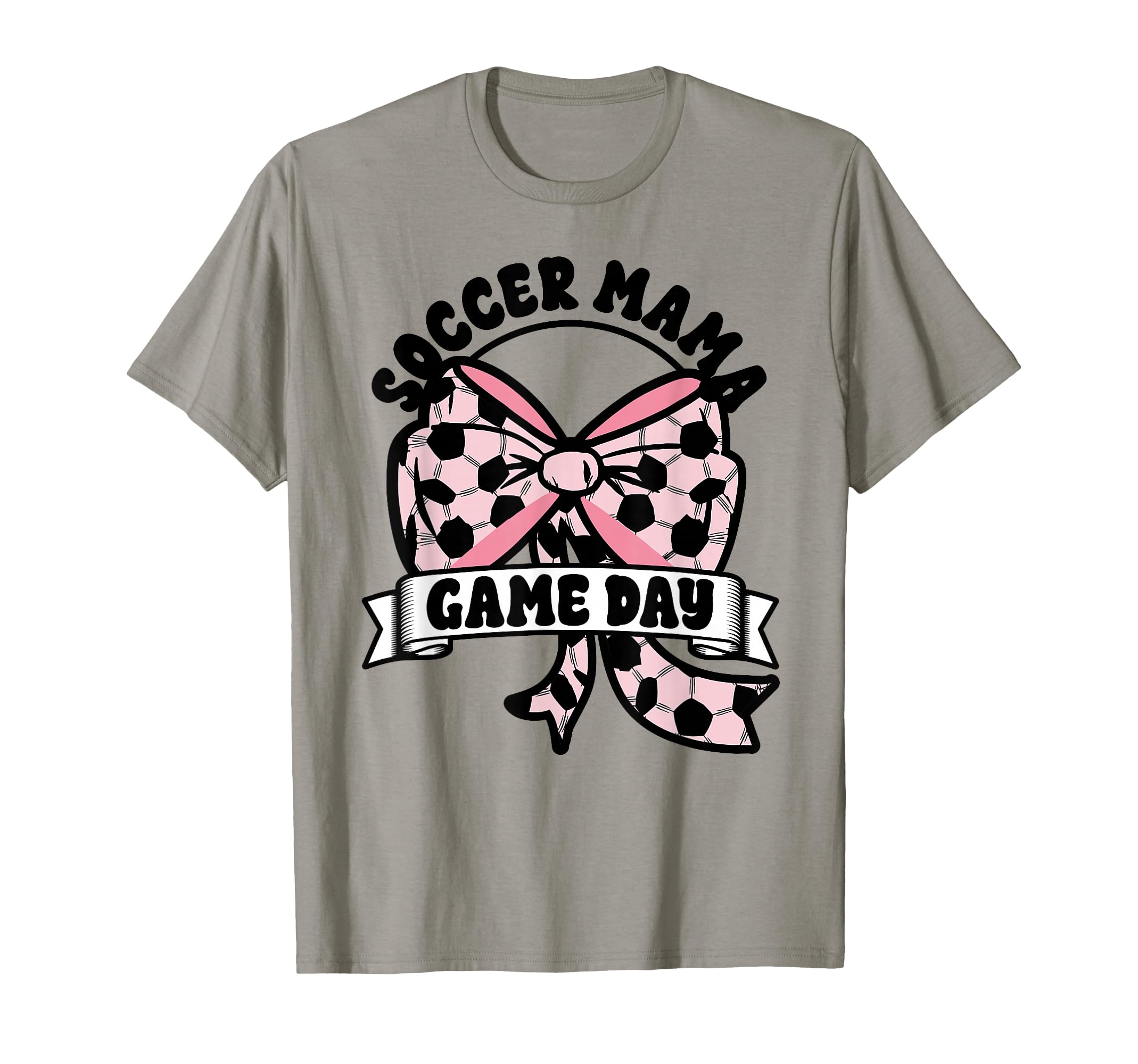 Soccer Mama Coquette Bow Game Day Mom T-Shirt - Unique Graphic for Adults - T-Shirt, Sweatshirt, Hoodie