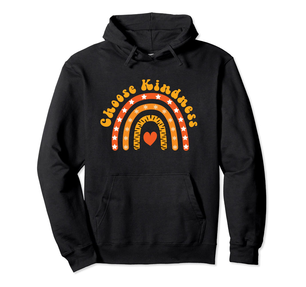 Choose Kindness Unity Day Boho Rainbow Hoodie - Graphic Print Men Women - T-Shirt, Sweatshirt, Hoodie