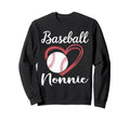 Baseball Heart Family Matching Sweatshirt - Trendy Graphic for Adults - T-Shirt, Sweatshirt, Hoodie