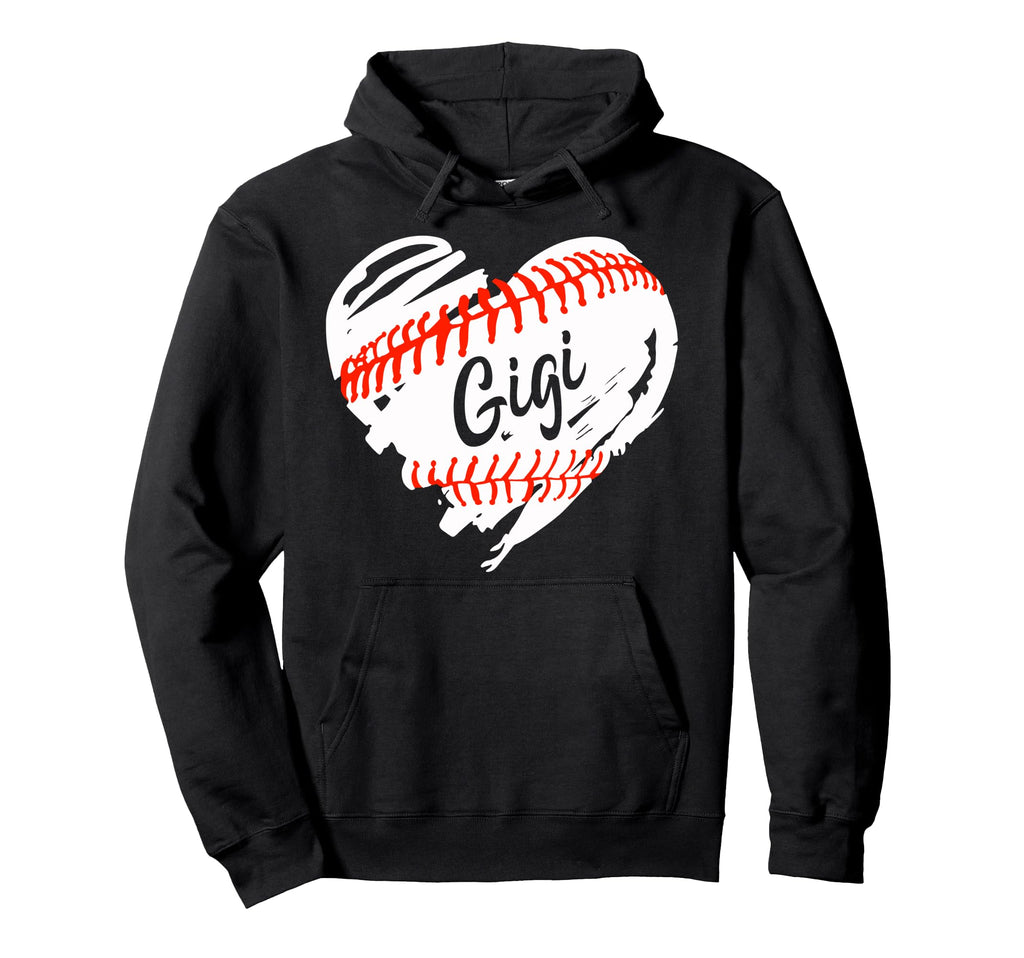 Baseball Heart Baseball Gigi Softball Hoodie - Aesthetic Graphic Unisex - T-Shirt, Sweatshirt, Hoodie